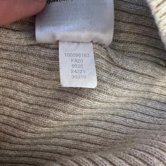 Karen Scott Women’s Ribbed Mock Neck Sweater Size XXL Tan Minimalist Normcore - Picture 8 of 8